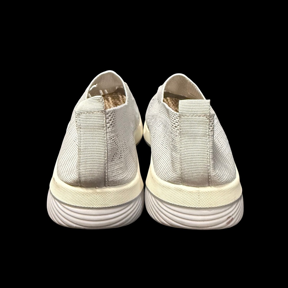 Orthowalk 9 Light Grey Knit Mary Jane Slip On Orthopedic Walking Sneaker Comfort - Picture 7 of 8